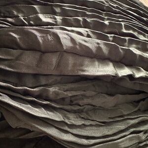 H&M Black Ruched Dress
